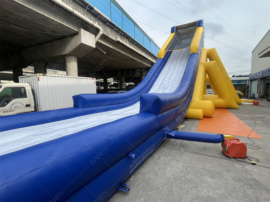 थीम पार्क के लिए वाणिज्यिक विशाल inflatable पानी स्लाइड 30x10.6m पीवीसी
