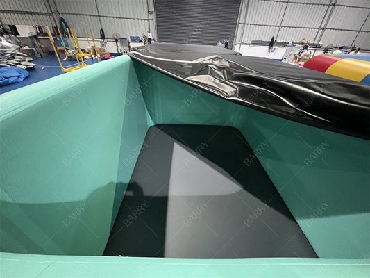 वाणिज्यिक कस्टम रंग पीवीसी डीडब्ल्यूएफ बच्चों का पूल कवर के साथ इन्फ्लेटेबल पूल ड्रॉप स्टिच फैब्रिक स्विमिंग वाटर पूल