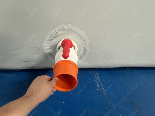 सुरक्षा गर्म ड्रॉप सिलाई कपड़े नई सामग्री inflatable कस्टम ग्रे बनाया inflatable बच्चों के लिए पूल बॉल गड्ढा