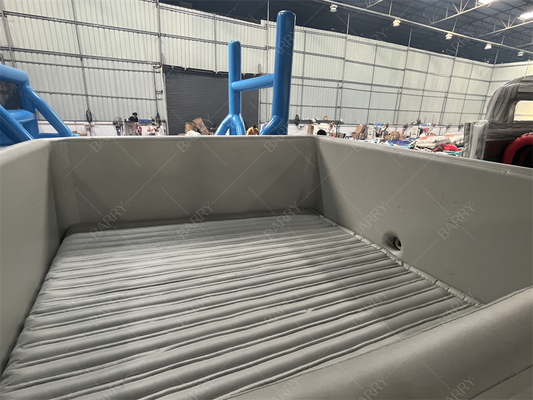 सुरक्षा गर्म ड्रॉप सिलाई कपड़े नई सामग्री inflatable कस्टम ग्रे बनाया inflatable बच्चों के लिए पूल बॉल गड्ढा