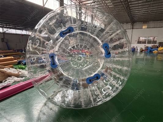 पीवीसी टीपीयू 2.5 मीटर पागल मानव हैमस्टर Zorbing Rolling Ball Inflatable Zorb Ball for Kids Adults
