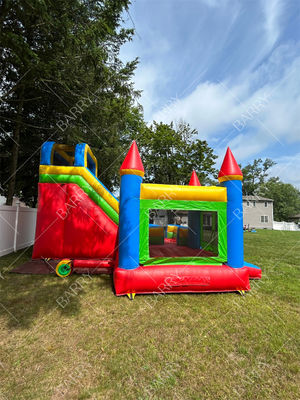 कस्टम थीम inflatable पीवीसी Tarpaulin Combo Castle स्लाइड बच्चों के लिए उछल महल