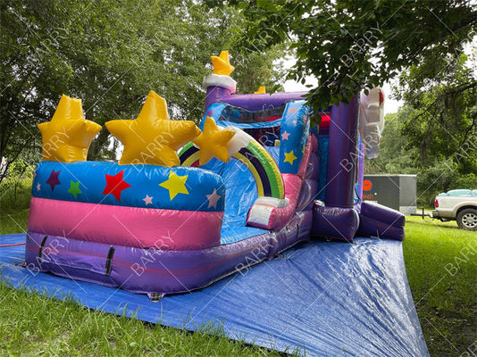 वाणिज्यिक Inflatable Water Slide Combo Bouncer Unicorn Jumper Jumping Moon Bouncy Castles Bounce House वाणिज्यिक inflatable पानी स्लाइड कॉम्बो बाउंसर यूनिकॉर्न जंपर जंपिंग मून बाउंसी कैसल बाउंस हाउस