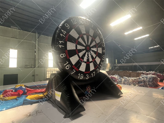 4.5 मीटर ऊँचाई वाला उच्च गुणवत्ता वाला इन्फ्लेटेबल फुटबॉल डार्ट्स, इन्फ्लेटेबल सॉकर डार्ट्स, वेल्क्रो बॉल्स के साथ फुट डार्टबोर्ड
