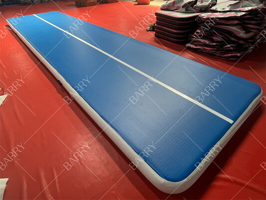 जिमनास्टिक के लिए फैक्टरी inflatable एयर ट्रैक ड्रॉप स्टिच ब्लोअर वेल्क्रो योग उपयोग के लिए कनेक्ट के साथ टंबलिंग मैट