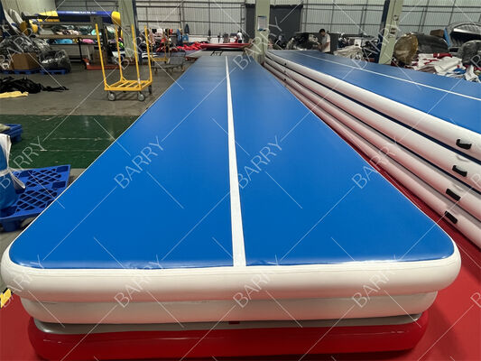 एयर मैट टम्बल ट्रैक inflatable जिमनास्टिक टम्बलिंग मैट 6.6ft 10ft 13ft 16ft 20ft 23ft 26ft प्रशिक्षण मैट 4/8 इंच