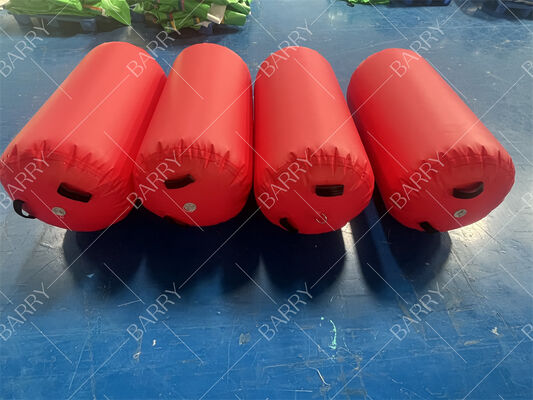 थोक जिमनास्टिक फुलाए जाने योग्य एयर बैरल रोलर एयर स्पॉट बैलेंस सिलेंडर पंप सेट के साथ