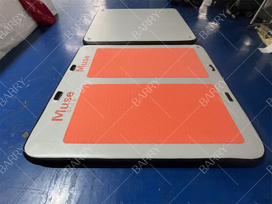 DWF फ्लोटिंग पिलेट्स मैट Inflatable Water Yoga Mat एक्वा फिजिकल फ्लोटिंग स्विमिंग पूल मैट