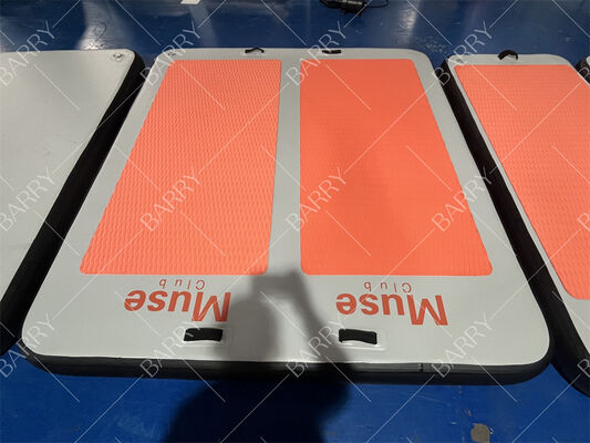 DWF फ्लोटिंग पिलेट्स मैट Inflatable Water Yoga Mat एक्वा फिजिकल फ्लोटिंग स्विमिंग पूल मैट