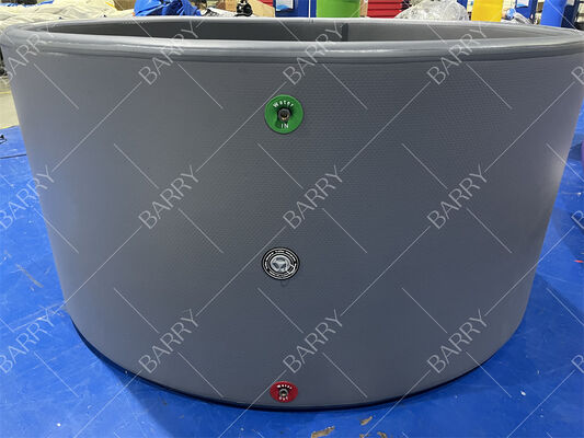 पीवीसी ड्रॉप स्टिच इन्फ्लेटेबल हॉट टब स्पा आउटडोर मसाज स्पा पूल इलेक्ट्रिक पंप के साथ