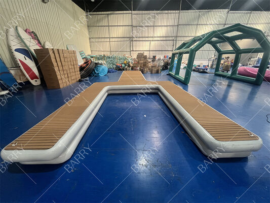 जल पर तैरता हुआ द्वीप जेटस्की डॉक inflatable Y पोंटून मोटर बोट डॉक प्लेटफार्म