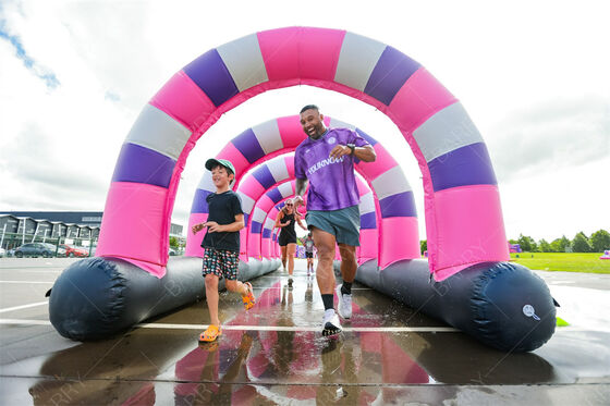 एनएल लार्ज इन्फ्लेटेबल ऑब्सटेकल कोर्स इन्फ्लेटेबल 5K ऑब्सटेकल रनिंग रेस