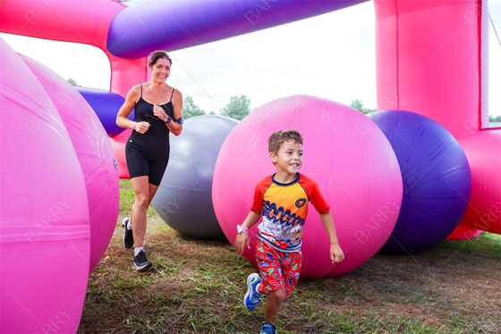 एनएल लार्ज इन्फ्लेटेबल ऑब्सटेकल कोर्स इन्फ्लेटेबल 5K ऑब्सटेकल रनिंग रेस