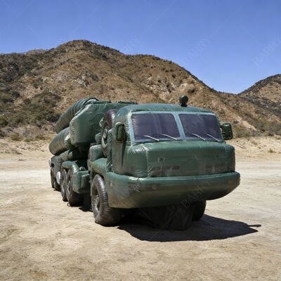 हवा प्रतिरोध प्रदर्शन कस्टम inflatable वायु रक्षा मिसाइल वाहन बहाना