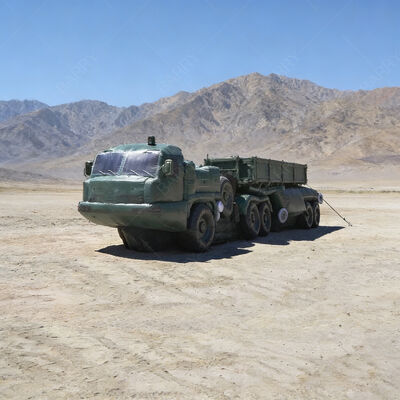 हवा प्रतिरोध प्रदर्शन कस्टम inflatable वायु रक्षा मिसाइल वाहन बहाना