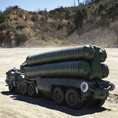 हवा प्रतिरोध प्रदर्शन कस्टम inflatable वायु रक्षा मिसाइल वाहन बहाना