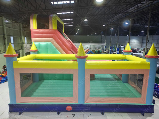 कस्टमाइज़ेबल फेवर चर्च थीम्ड इन्फ्लेटेबल बाउंसी कैसल स्लाइड और प्ले एरिया के साथ