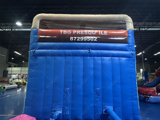 मोआना थीम्ड डुअल लेन inflatable स्लाइड कमर्शियल ग्रेड बच्चे पूल के साथ उछल स्लाइड
