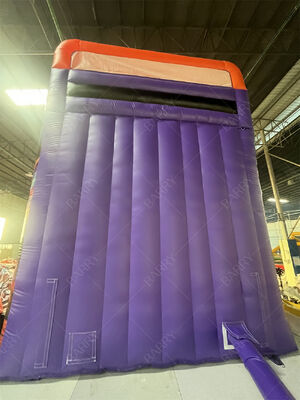 कमर्शियल ग्रेड डबल लेन इन्फ्लेटेबल स्लाइड पूल के साथ, पार्टी रेंटल और इवेंट्स किड्स प्ले सिस्टम के लिए ट्रेंडी नियॉन/टिकटॉक थीम वाली ड्राई/वेट स्लाइड