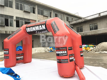 कस्टम Inflatable विज्ञापन उत्पादों विशालकाय आपका स्वागत है समाप्त लाइन Inflatable प्रवेश आर्क