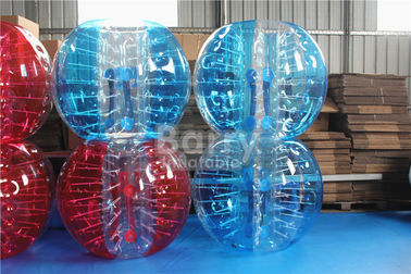 1.2 एम 1.5 मीटर 1.8 मीटर आकार पीवीसी टीपीयू बबल बॉल आउटडोर प्ले स्पोर्ट सॉकर गेम के लिए