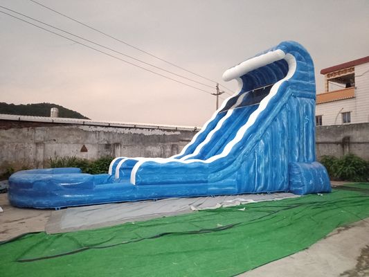 पूल EN14960 मानक के साथ पीवीसी मिश्रित रंग Inflatable पानी स्लाइड