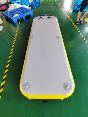स्विम सुपर और फिशिंग के लिए कस्टम ड्रॉप स्टिच फैब्रिक फ्लोटिंग इन्फ्लेटेबल आँगन डॉक 3m 4m 5m 6m