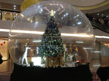 क्रिसमस के लिए जायंट साफ़ पीवीसी Inflatable विज्ञापन उत्पाद स्नो बॉल