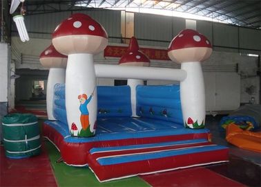 0.55 मिमी पीवीसी Tarpaulin Inflatable बाउंसर, बिक्री के लिए मशरूम आकार प्रयुक्त पार्टी जंपर्स