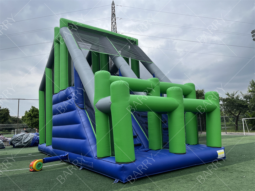 खेल खेल पागल कूद तकिया कूद टॉवर मुक्त गिरने के लिए 5K बाधा के लिए मंच के साथ inflatable कूद हवा बैग