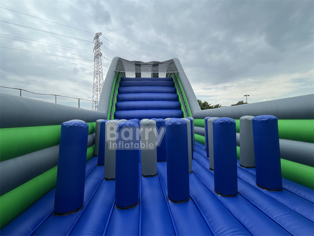 बच्चे वयस्कों बाधाओं पाठ्यक्रम खेल विषय खेल पागल 5k गंतव्य inflatable मजेदार फिनिश लाइन 33 मीटर विशाल जल स्लाइड