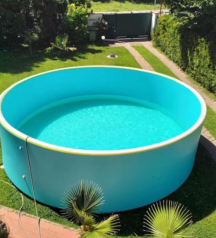साफ करने में आसान फोल्डेबल ड्रॉप स्टिच inflatable पूल और लोगो मुद्रित पोर्टेबल ड्रॉप स्टिच पूल