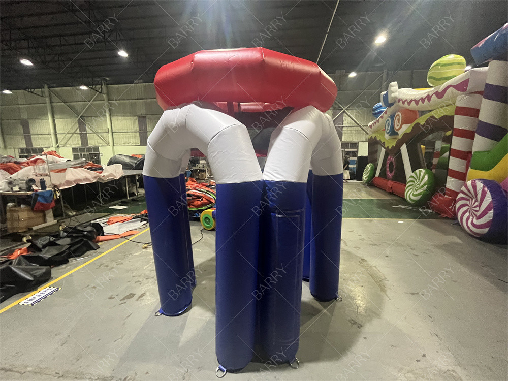 बास्केटबॉल पार्टी इवेंट खेल के लिए हवा पंप के साथ विशाल inflatable बास्केटबॉल हुप शूटिंग मजेदार खेल