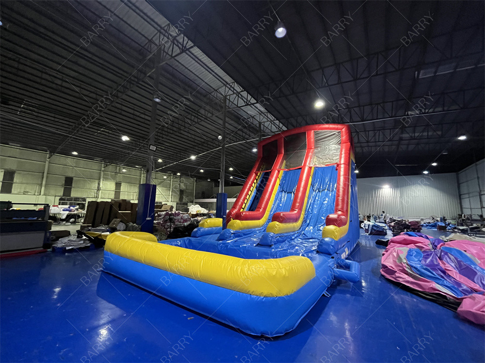10.5x5.4x6.6m वाणिज्यिक डबल लेन विशाल inflatable वाटरस्लाइड जंपर उछाल चंद्रमा उछाल वयस्क पूल के लिए पानी स्लाइड