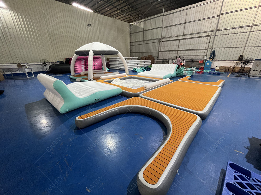 लक्जरी वाटर स्पोर्ट्स गेम Inflatable Bana Inflatable Dock Platform Beach Party Bana Inflatable Floating Cabana लक्जरी वाटर स्पोर्ट्स गेम inflatable Bana Inflatable Dock Platform Beach Party Bana Inflatable Floating Cabana