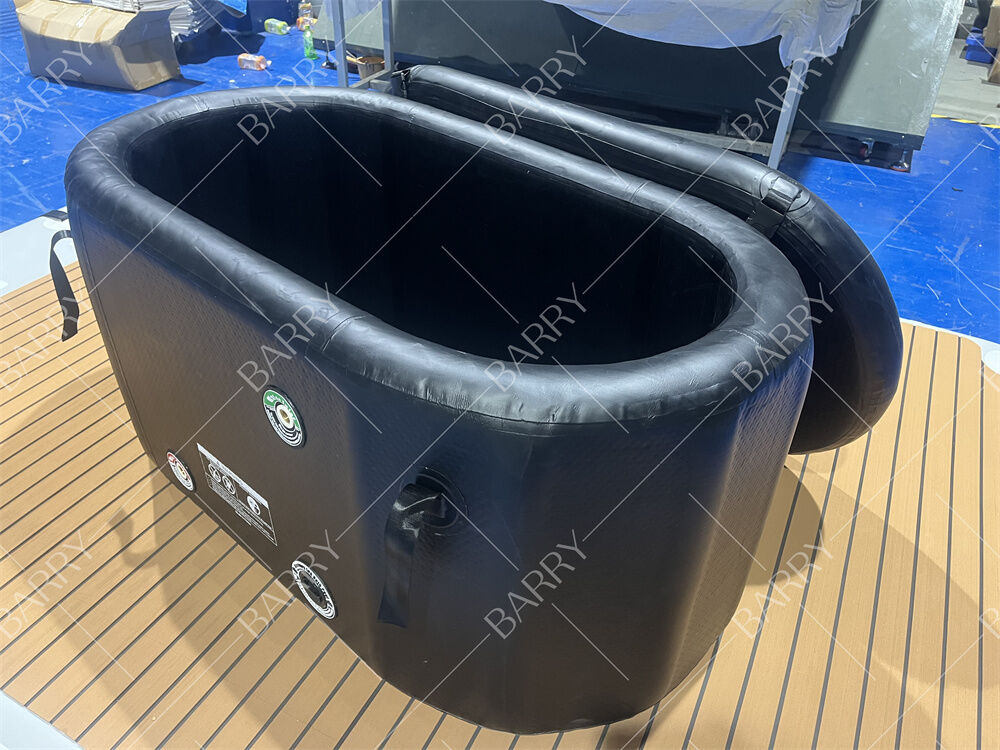 उच्च गुणवत्ता वाले Inflatable Drop Stitch Ice Bath Pool for Therapy Recovery कोल्ड डुबकी आइस टब