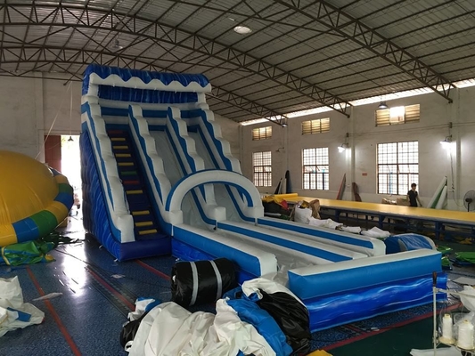 पूल के साथ पीवीसी वाणिज्यिक मनोरंजन Inflatable पानी स्लाइड