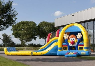 स्लाइड और पूल के साथ वाणिज्यिक जोकर लवली Inflatable कॉम्बो
