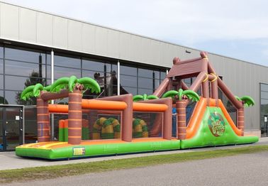 पीवीसी सामग्री के साथ आकर्षक विशालकाय वयस्क Inflatable बाधा कोर्स