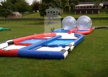 वेल्डेड मजेदार आउटडोर Inflatable खिलौने Inflatable ज़ोरब बॉल रेस रैंप