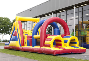 मजेदार लोकप्रिय Inflatable बाधा कोर्स उछालभरी महल रोमांचक