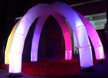एलईडी सजावट लाइट के साथ क्लब सजावट Inflatable आर्क आकर्षक