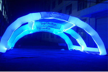सजावटी Inflatable विज्ञापन उत्पाद, एलईडी लाइट Inflatable इंद्रधनुष आर्क
