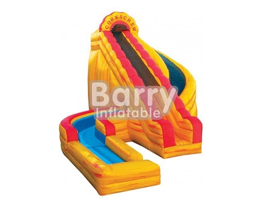 सीढ़ी चढ़ने के साथ आउटडोर खेल का मैदान बड़े Inflatable पानी स्लाइड