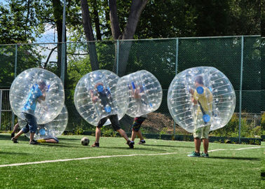 लोगो मुद्रण और ब्लोअर के साथ वयस्क के लिए 1.5 मीटर टीपीयू मानव Inflatable बम्पर बुलबुला बॉल