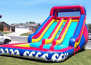 पूल के साथ मजेदार वेव वयस्क आकार विशालकाय Inflatable जल स्लाइड