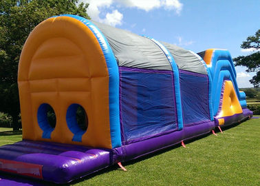 कवर के साथ लोकप्रिय अनुकूलित आकार प्रमाणित Inflatable बाधा कोर्स