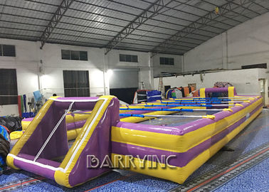 अनुकूलित आउटडोर Inflatable खेल खेल वयस्क / बच्चे Inflatable सॉकर फ़ील्ड