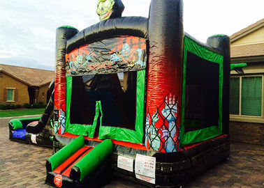 बच्चों के खेल का मैदान के लिए आउटडोर हेलोवीन सजावट Inflatable बाउंसर पीवीसी Tarpaulin
