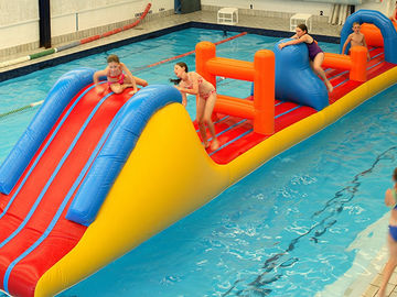 बच्चों के लिए 0.9 मिमी पीवीसी Inflatable एक्वा पार्क Inflatable जल बाधा कोर्स